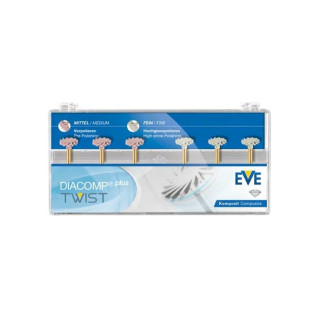 Kit de pulidores eve twist para resina