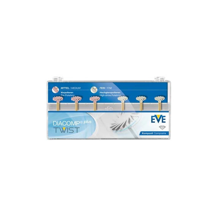 Kit de pulidores eve twist para resina