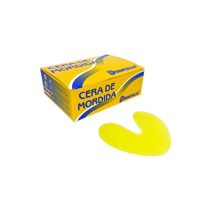 Cera amarilla para registro de mordida